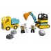 LEGO® DUPLO® Sunkvežimis ir vikšrinis ekskavatorius 10931